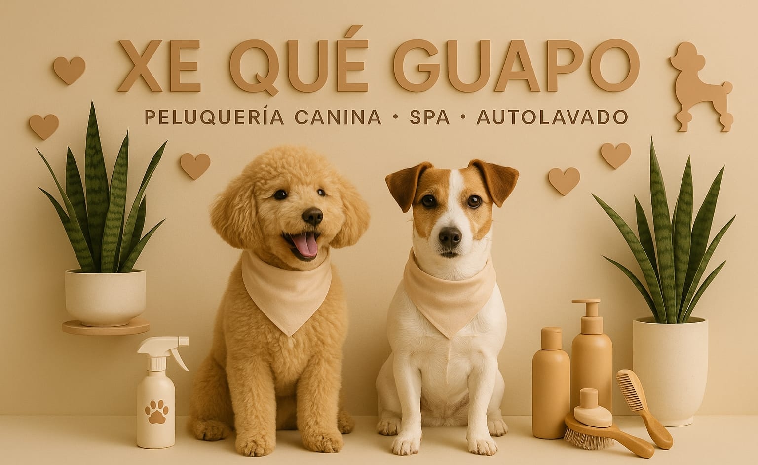 Perros en peluqueria canina xe que guapo